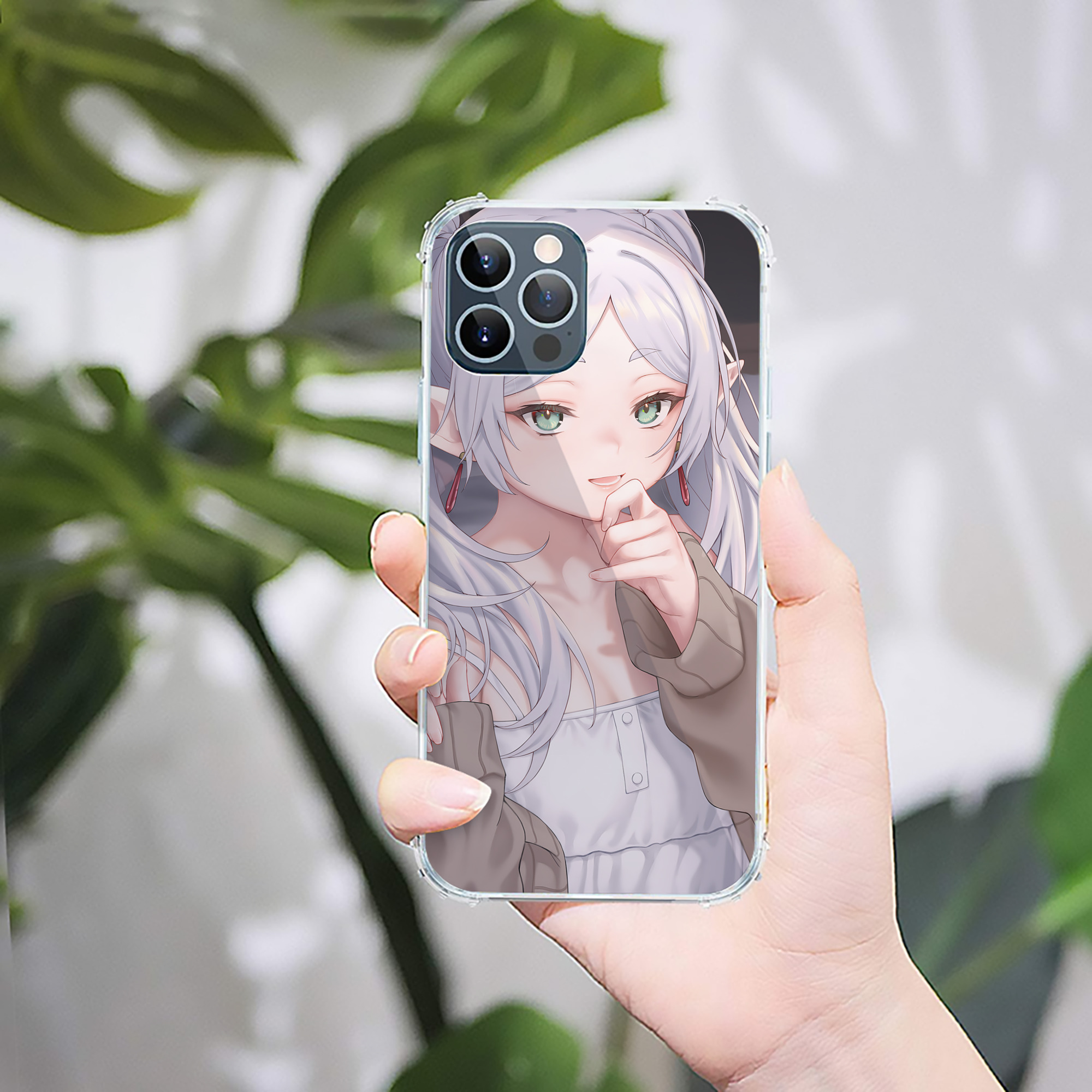 （画像用） 葬送のフリーレン Frieren 【iPhone 12シリーズ対応】透明スマホケース（クリアソフトケース）